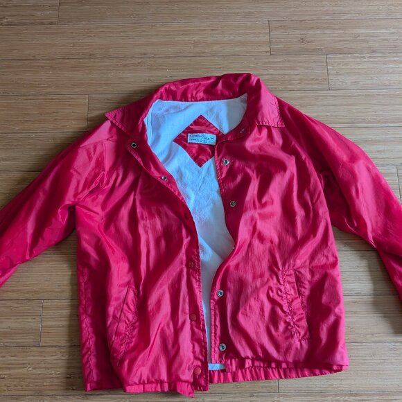 Vintage Red Windbreaker - Vintage 90s Size Medium - Picture 3 of 8